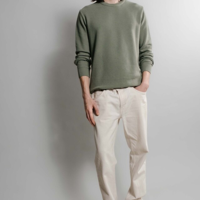 Nitto Knitwear - Agop col rond - Vert Militaire