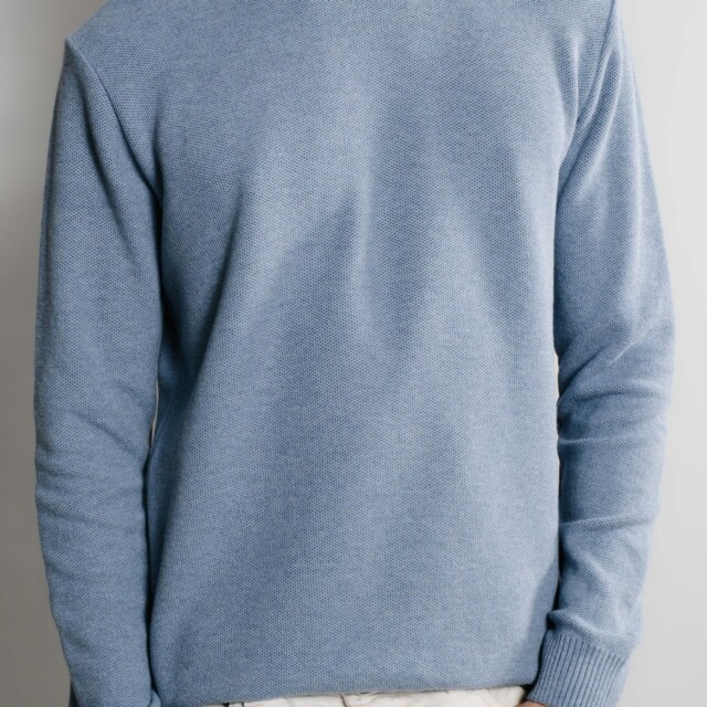 Nitto Knitwear - Agop col rond - Medium Indigo
