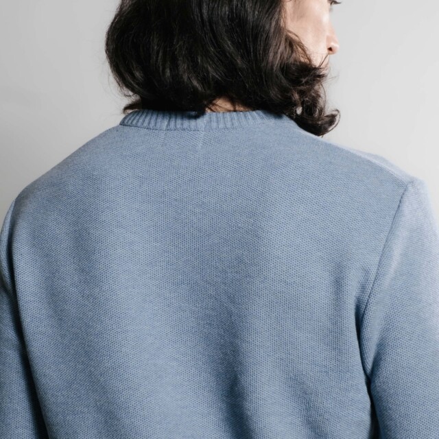 Nitto Knitwear - Agop col rond - Medium Indigo