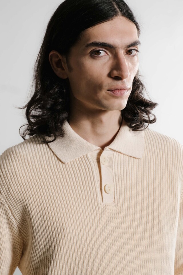 Nitto Knitwear - Djivan Polo – Naturel