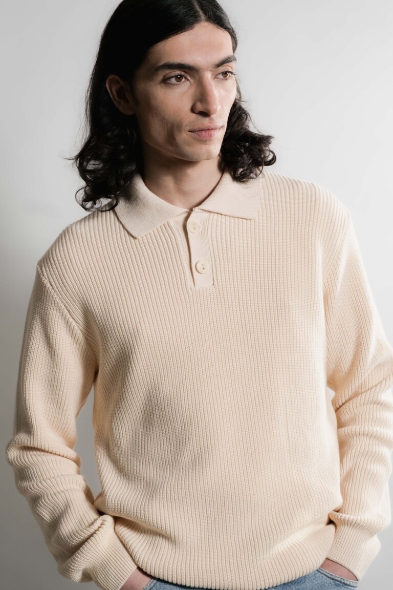 Nitto Knitwear - Djivan Polo - Naturel – XL