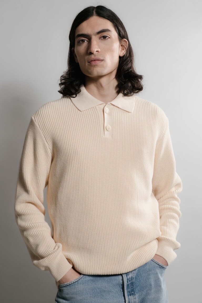 Nitto Knitwear - Djivan Polo - Naturel – XL