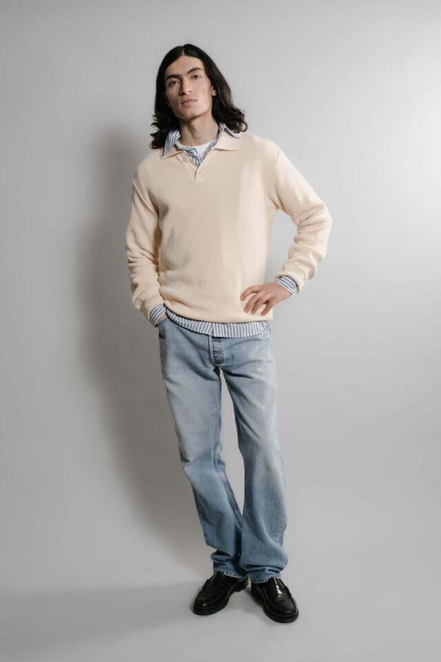 Nitto Knitwear - Djivan Polo - Naturel
