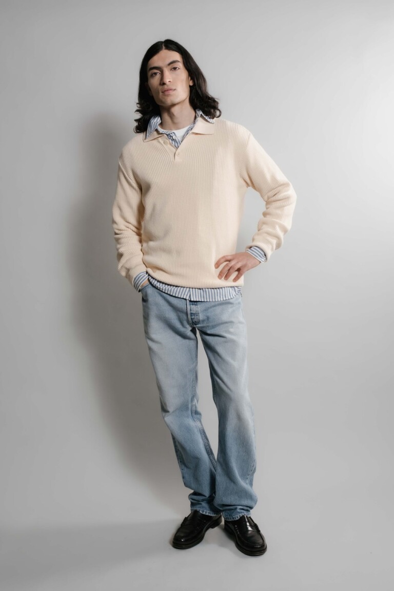 Nitto Knitwear - Djivan Polo - Naturel – XL