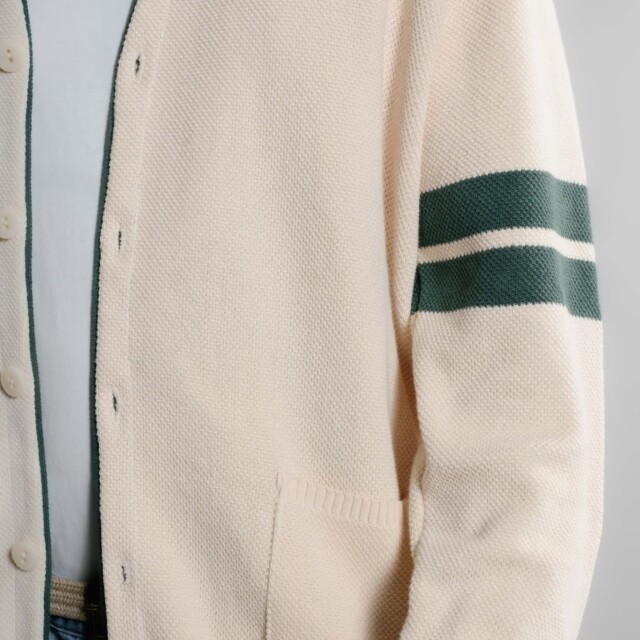Nitto Knitwear - Youri cardigan Collège - Naturel