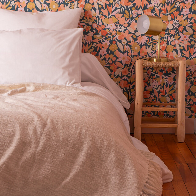 Dejorine - Parure de lit en Percale de coton - Blanc