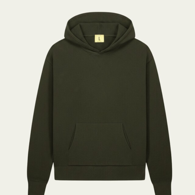 Nitto Knitwear - Pull Sevan Capuche - Kaki