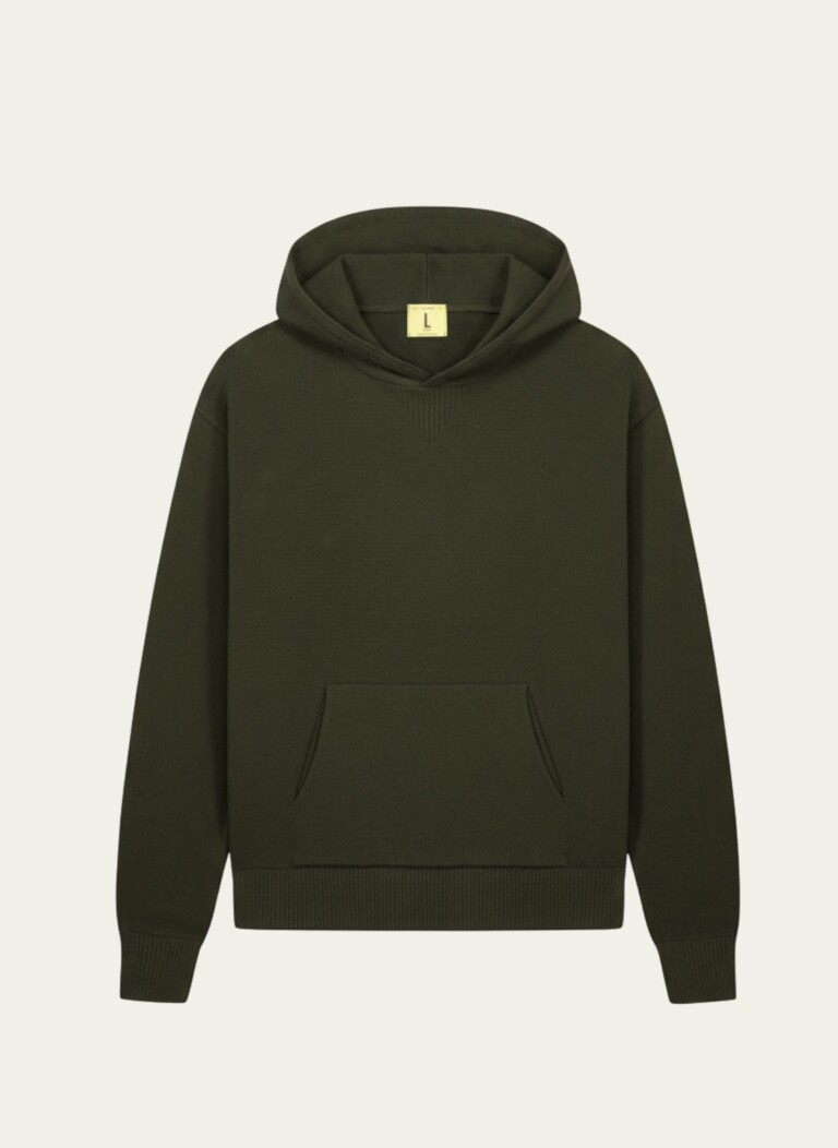 Nitto Knitwear - Pull Sevan Capuche - Kaki – XL