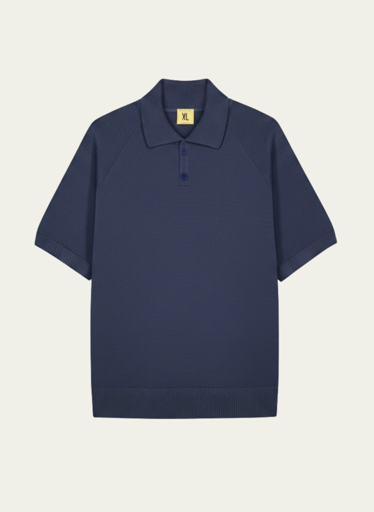Nitto Knitwear - Sevan Polo - Marine – S