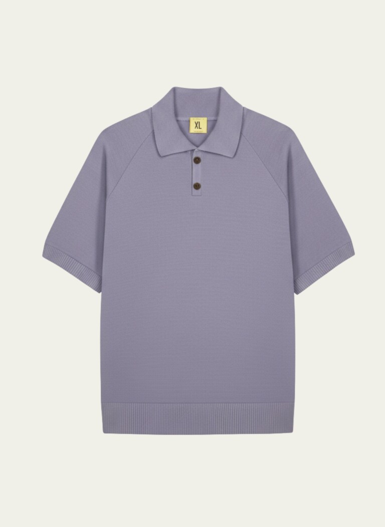 Nitto Knitwear - Sevan Polo - Violet – XL