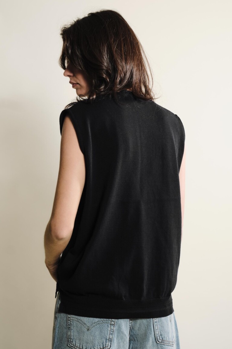 Tricots Jean Marc - Loucine Débardeur - Noir – S