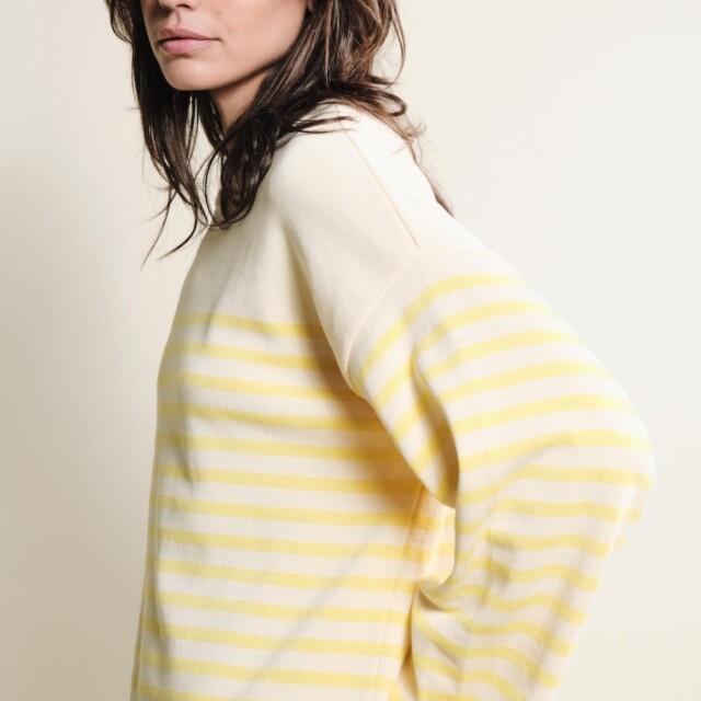 Tricots Jean Marc - Lori manches longues - Naturel / Jaune