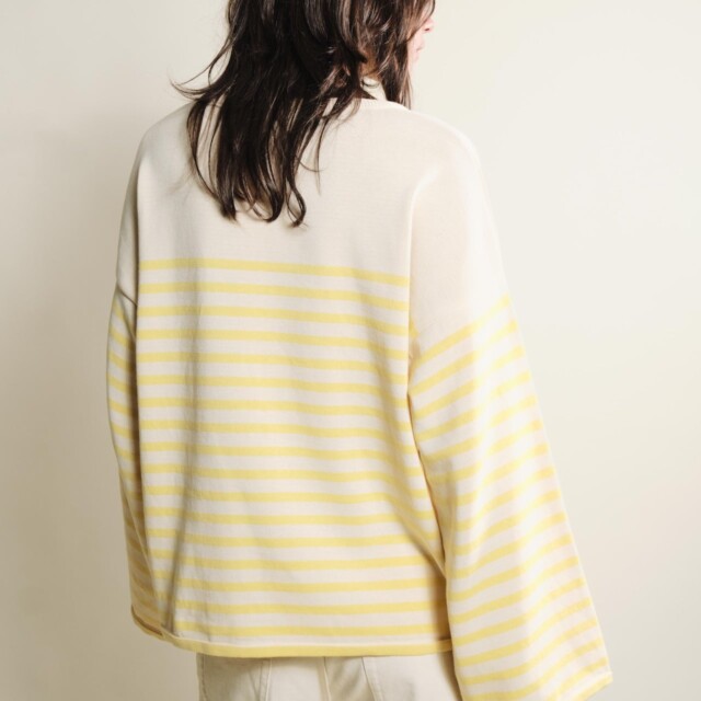 Tricots Jean Marc - Lori manches longues - Naturel / Jaune