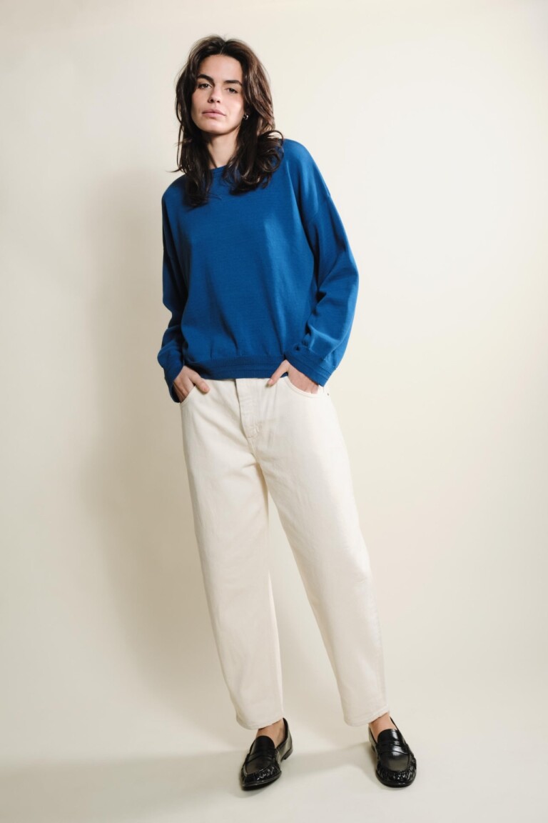 Tricots Jean Marc - Loucine manches longues - Bleu roi – L