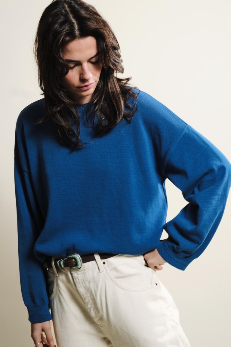 Tricots Jean Marc - Loucine manches longues - Bleu roi – L