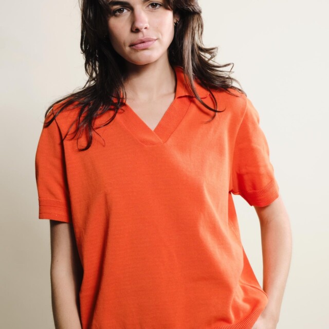 Tricots Jean Marc - Polo Loucine - Orange