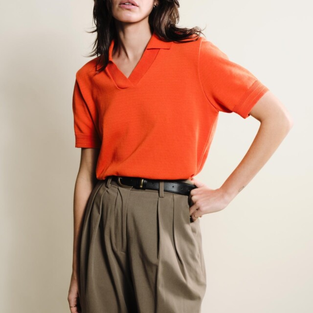 Tricots Jean Marc - Polo Loucine - Orange