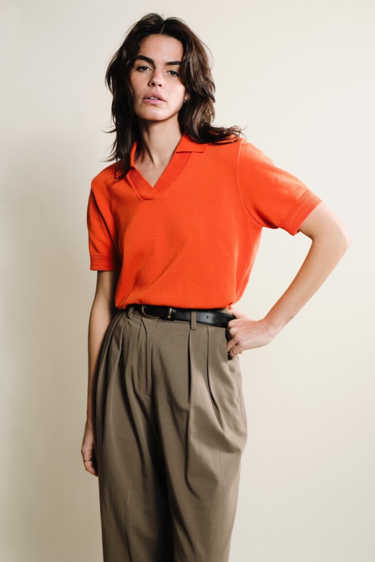 Tricots Jean Marc - Loucine Polo - Orange – L