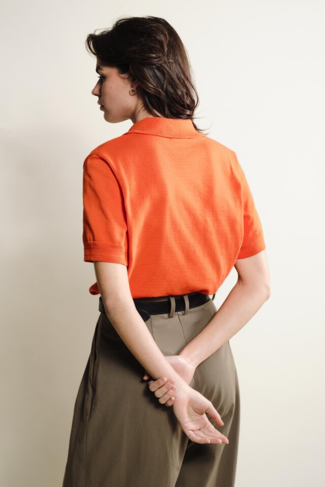 Tricots Jean Marc - Polo Loucine - Orange