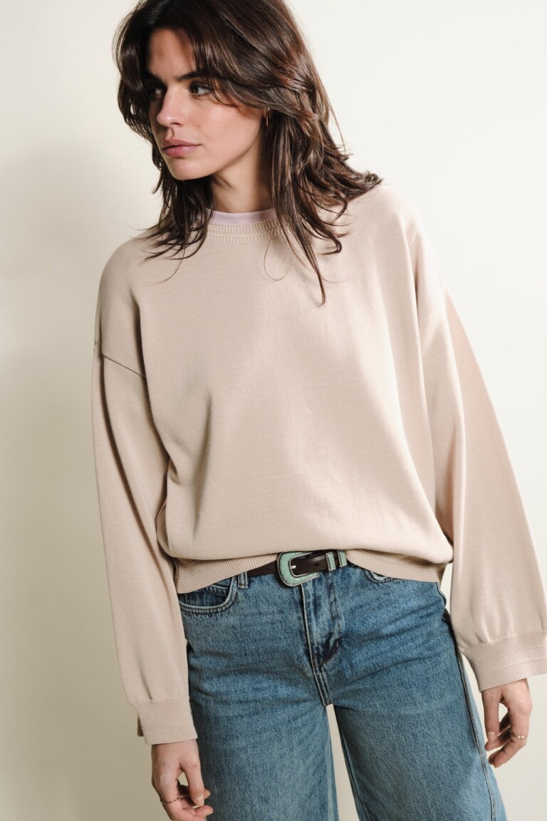 Tricots Jean Marc - Loucine manches longues - Beige – L