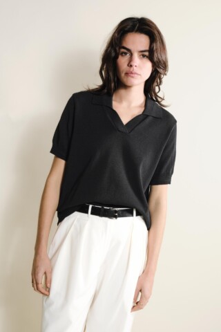 Tricots Jean Marc - Loucine Polo – Noir