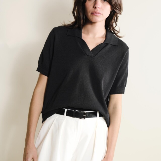 Tricots Jean Marc - Polo Loucine - Noir
