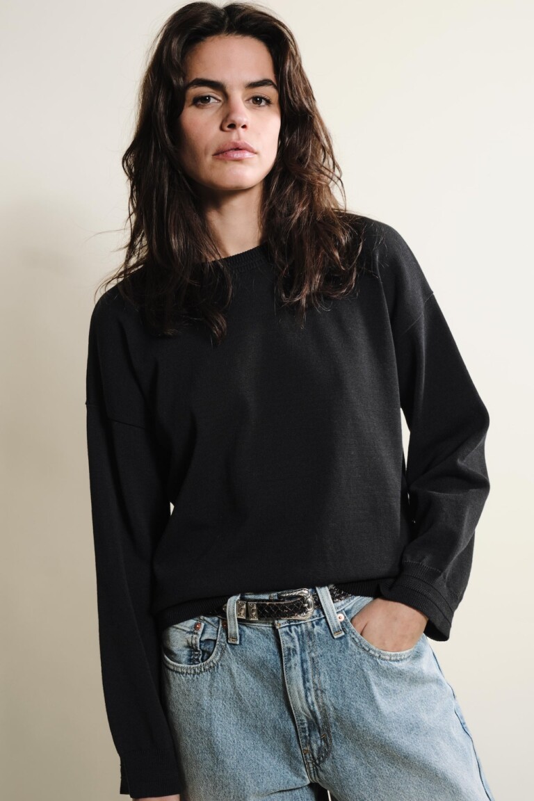 Tricots Jean Marc - Loucine manches longues - Noir – L