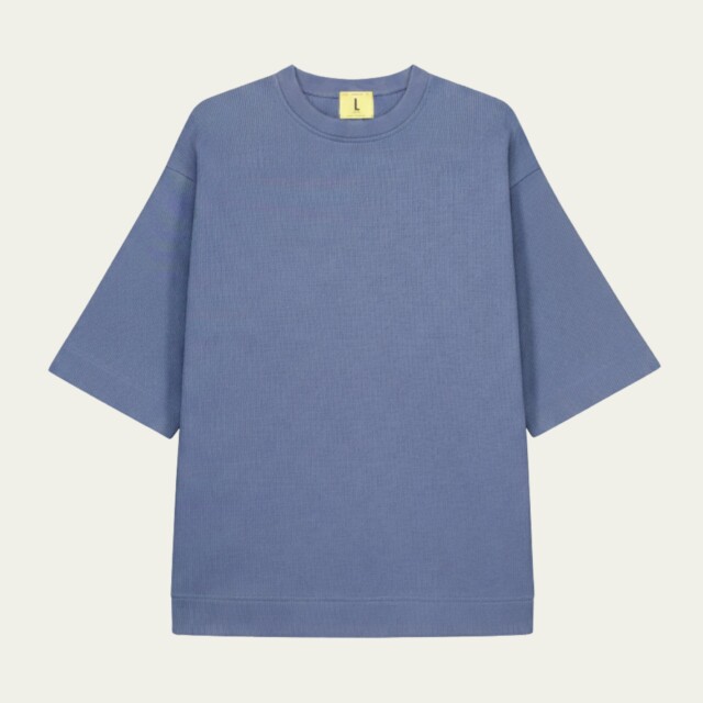 Nitto Knitwear - Vahé manches courtes - Indigo