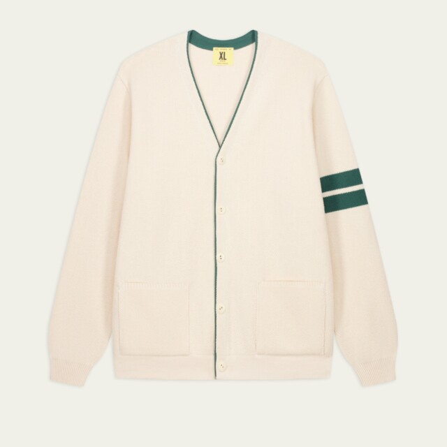 Nitto Knitwear - Youri cardigan Collège - Naturel