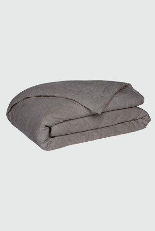 À Demain le linge français - Housse de couette unie en lin