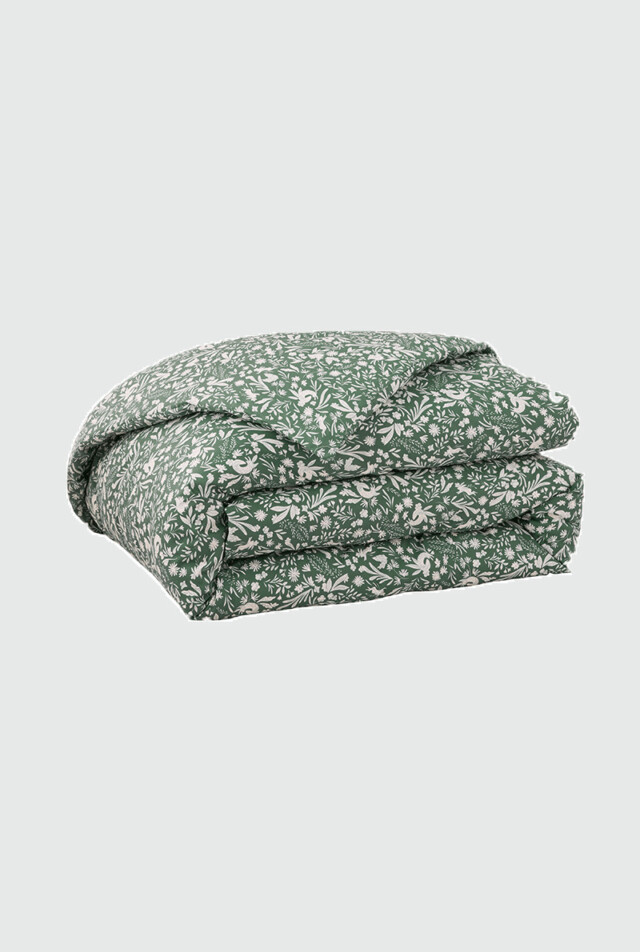 À Demain le linge français - Housse de couette en percale de coton Sous-bois 140×200 c