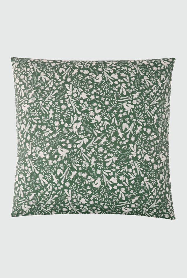 À Demain le linge français - Taie d’oreiller en percale de coton Sous-bois 64×64 c