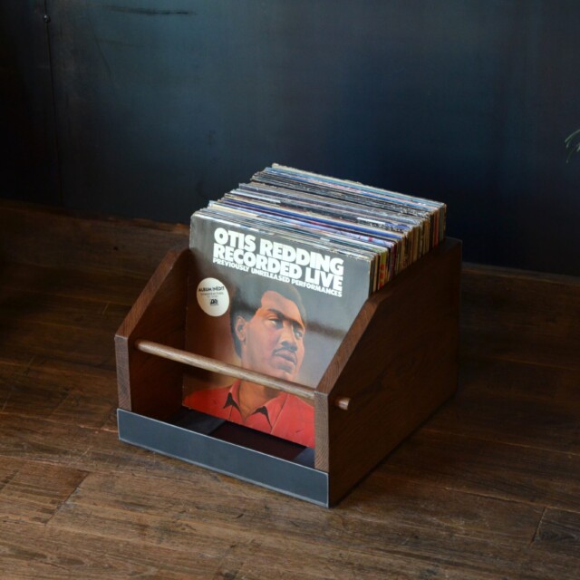 Micheli Design - Bac support vinyles bois et métal ÉRATO