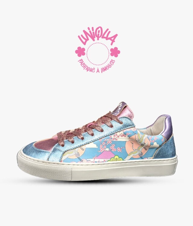 UNIQUA L’Atelier - Basket Orsay- Rosasra Métallisé Ciel / Rose / Parme