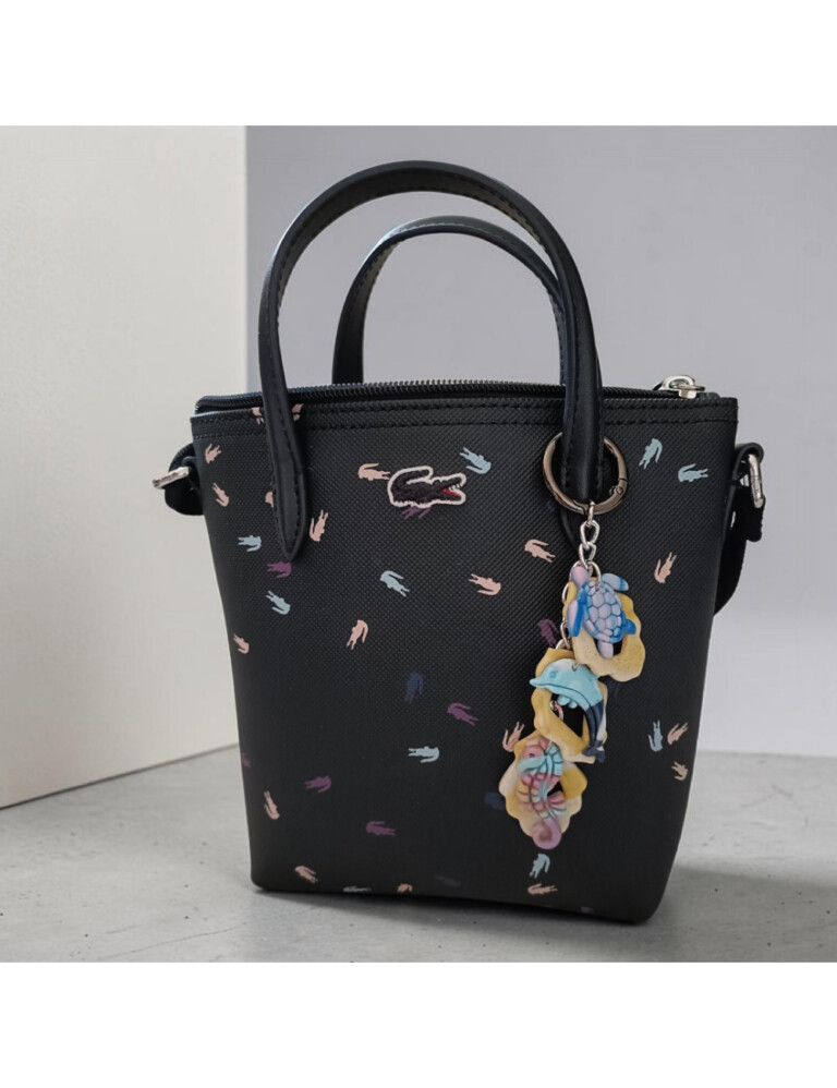 L'Atelier de Patricia - Bijoux porte clés sac à main - Marin Bleu clair et dore