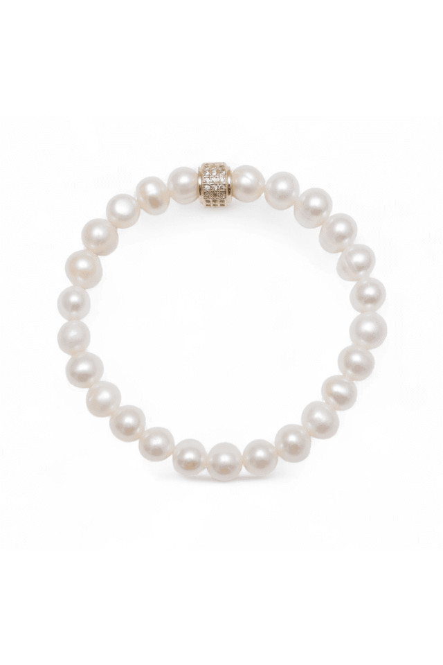 NEIJE - Bracelet D’Artagnan Perles d’eau douce Or Jaune