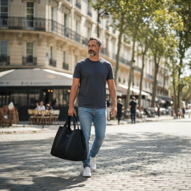 Saint-Lazare - Sac cabas noir