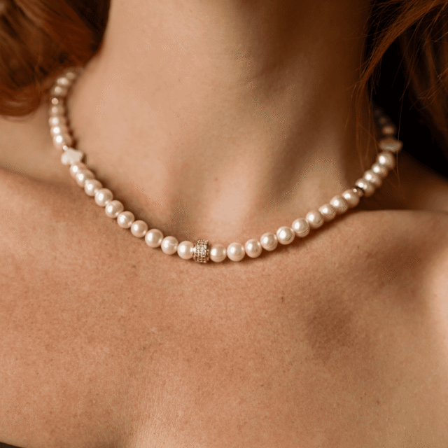 NEIJE - Collier Iconic Perles de Culture et Argent 925 – 50 cm + extension de 5 cm
