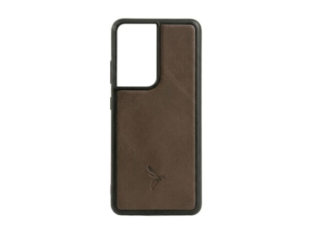 La Guêpe - Coque Galaxy S21 Ultra cuir marron – PM-088-01 Sans personnalisation
