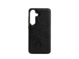 La Guêpe - Coque Galaxy S24 FE cuir noir – PM-067-01 Sans personnalisation