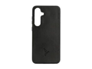 La Guêpe - Coque Galaxy S25+ cuir noir  PM-070-01 Sans personnalisation