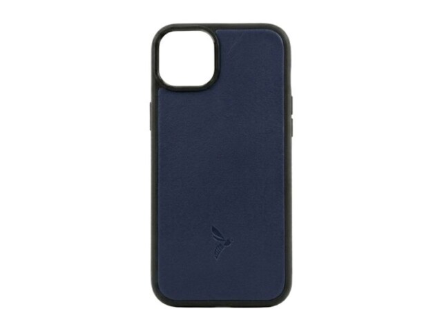La Guêpe - Coque iPhone 14 Plus cuir bleu – PM-073-01 Sans personnalisation