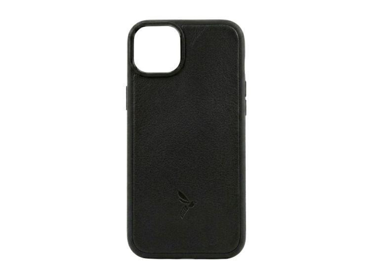 coque iphone 14 plus cuir noir pm 073 01 La Guêpe - Petite Maroquinerie - Coque iPhone 14 Plus cuir noir - PM-073-01 Sans personnalisation