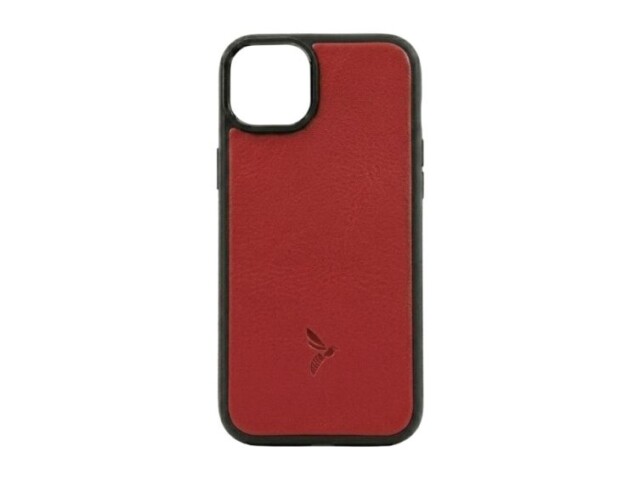 La Guêpe - Coque iPhone 14 Plus cuir rouge – PM-073-01 Sans personnalisation