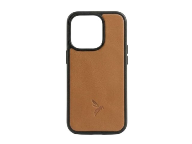 La Guêpe - Coque iPhone 14 Pro Max en cuir gold – PM-075-01 Sans personnalisation