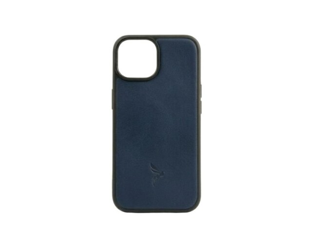 La Guêpe - Coque iPhone 15 Plus cuir bleu – PM-077-01 Sans personnalisation