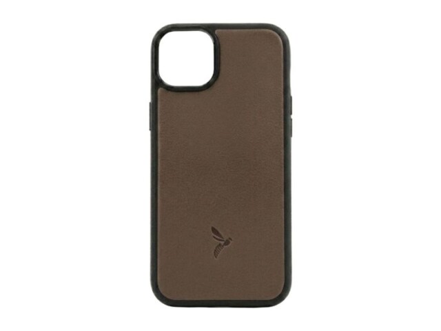 La Guêpe - Coque iPhone 15 Plus cuir marron – PM-077-01 Sans personnalisation