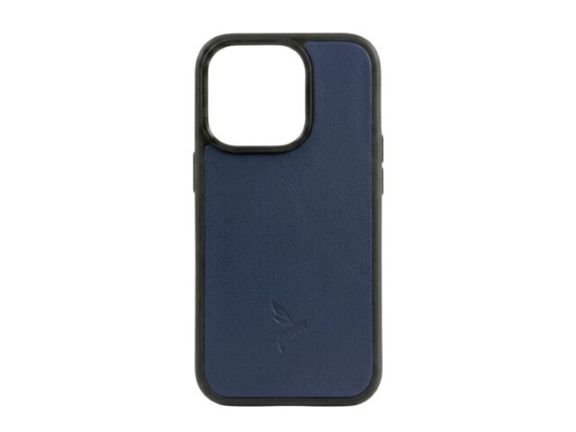 La Guêpe - Coque iPhone 15 Pro Max cuir bleu – PM-079-01 Sans personnalisation