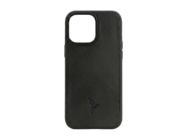 La Guêpe - Coque iPhone 15 Pro Max cuir noir – PM-079-01 Sans personnalisation