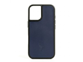 La Guêpe - Coque iPhone 16 cuir bleu  PM-080-01 Sans personnalisation